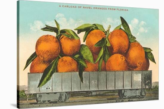 Giant Oranges on Flatbed, Florida-null-Stretched Canvas