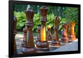 Giant Outdoors Chess Set Photo Poster-null-Framed Standard Poster