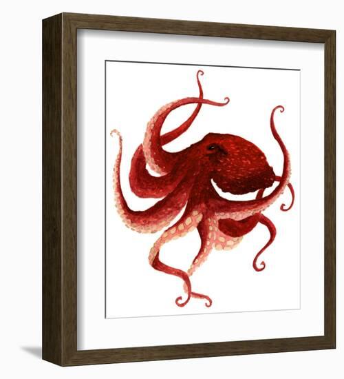 Giant Pacific Octopus - Red-Jeannine Saylor-Framed Art Print