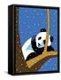Giant Panda Sleeping In Treee-Ron Magnes-Framed Stretched Canvas