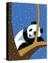 Giant Panda Sleeping In Treee-Ron Magnes-Stretched Canvas