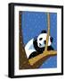 Giant Panda Sleeping In Treee-Ron Magnes-Framed Giclee Print