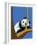Giant Panda Sleeping In Treee-Ron Magnes-Framed Giclee Print