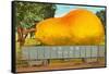 Giant Pear in Rail Car-null-Framed Stretched Canvas