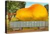 Giant Pear in Rail Car-null-Stretched Canvas