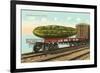 Giant Pickle on Flatbed-null-Framed Art Print