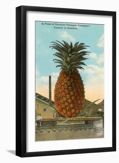 Giant Pineapple on Flatbed, Honolulu, Hawaii-null-Framed Art Print