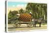 Giant Pineapple on Wagon, Florida-null-Stretched Canvas