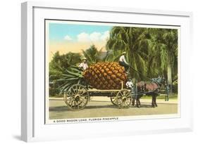 Giant Pineapple on Wagon, Florida-null-Framed Art Print