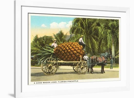 Giant Pineapple on Wagon, Florida-null-Framed Art Print