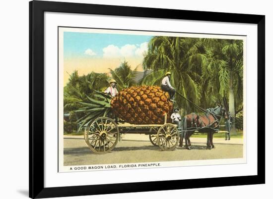 Giant Pineapple on Wagon, Florida-null-Framed Art Print