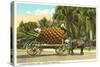 Giant Pineapple on Wagon, Florida-null-Stretched Canvas