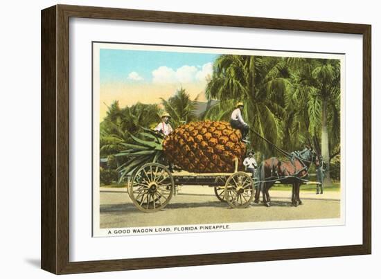 Giant Pineapple on Wagon, Florida-null-Framed Art Print