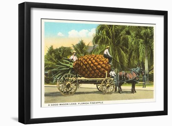 Giant Pineapple on Wagon, Florida-null-Framed Art Print