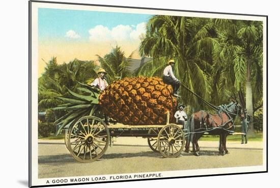 Giant Pineapple on Wagon, Florida-null-Mounted Art Print