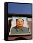 Giant Portrait of Mao Tzedong on the Heavenly Gate to the Forbidden City, Beijing, China-Angelo Cavalli-Framed Stretched Canvas