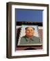 Giant Portrait of Mao Tzedong on the Heavenly Gate to the Forbidden City, Beijing, China-Angelo Cavalli-Framed Photographic Print