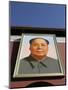 Giant Portrait of Mao Tzedong on the Heavenly Gate to the Forbidden City, Beijing, China-Angelo Cavalli-Mounted Photographic Print