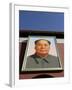 Giant Portrait of Mao Tzedong on the Heavenly Gate to the Forbidden City, Beijing, China-Angelo Cavalli-Framed Photographic Print