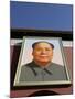 Giant Portrait of Mao Tzedong on the Heavenly Gate to the Forbidden City, Beijing, China-Angelo Cavalli-Mounted Photographic Print
