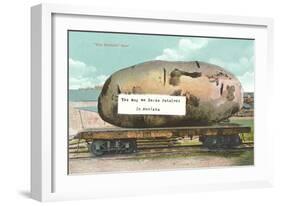 Giant Potato on Flatbed, Montana-null-Framed Art Print