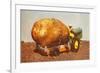 Giant Potato on Toy Tractor-null-Framed Premium Giclee Print