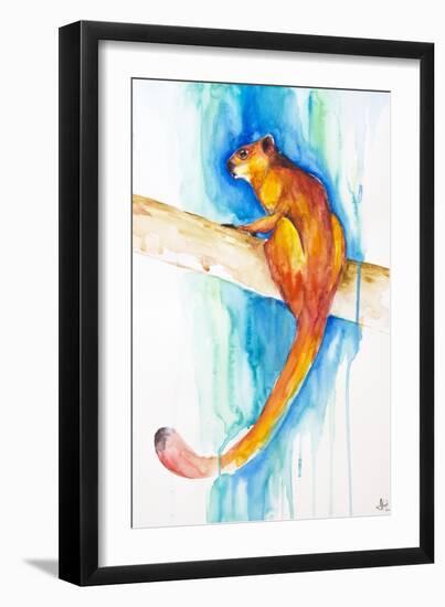 Giant Red Flying Squirrel (Habitat)-Marc Allante-Framed Giclee Print