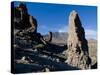 Giant Rock Formations in Front of the Volcano El Teide, Tenerife, Canary Islands, Spain, Europe-Michael Runkel-Stretched Canvas