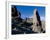 Giant Rock Formations in Front of the Volcano El Teide, Tenerife, Canary Islands, Spain, Europe-Michael Runkel-Framed Photographic Print