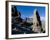 Giant Rock Formations in Front of the Volcano El Teide, Tenerife, Canary Islands, Spain, Europe-Michael Runkel-Framed Photographic Print