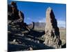 Giant Rock Formations in Front of the Volcano El Teide, Tenerife, Canary Islands, Spain, Europe-Michael Runkel-Mounted Photographic Print