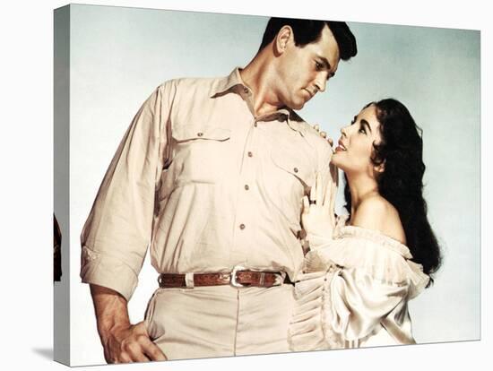 Giant, Rock Hudson, Elizabeth Taylor, 1956-null-Stretched Canvas