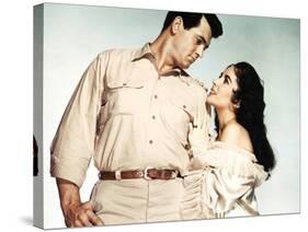 Giant, Rock Hudson, Elizabeth Taylor, 1956-null-Stretched Canvas