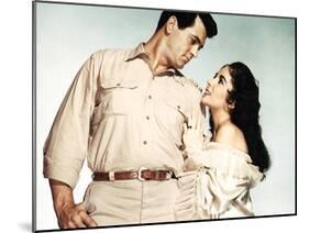 Giant, Rock Hudson, Elizabeth Taylor, 1956-null-Mounted Photo