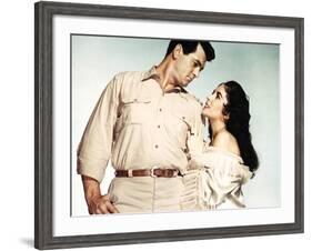 Giant, Rock Hudson, Elizabeth Taylor, 1956-null-Framed Photo