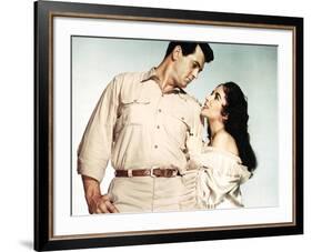 Giant, Rock Hudson, Elizabeth Taylor, 1956-null-Framed Photo