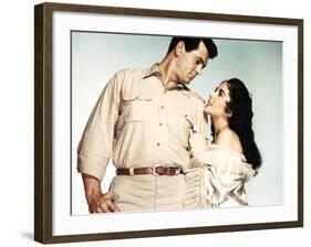 Giant, Rock Hudson, Elizabeth Taylor, 1956-null-Framed Photo