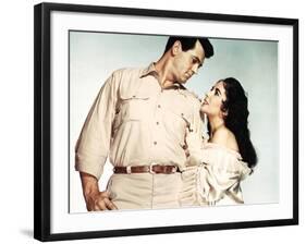 Giant, Rock Hudson, Elizabeth Taylor, 1956-null-Framed Photo