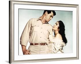 Giant, Rock Hudson, Elizabeth Taylor, 1956-null-Framed Photo