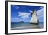 Giant Rock on the Sandy Beach of Cathedral Cove, Coromandel, North Island, New Zealand, Pacific-Michael Runkel-Framed Photographic Print