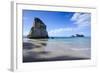 Giant Rock on the Sandy Beach of Cathedral Cove, Coromandel, North Island, New Zealand, Pacific-Michael Runkel-Framed Photographic Print