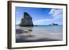 Giant Rock on the Sandy Beach of Cathedral Cove, Coromandel, North Island, New Zealand, Pacific-Michael Runkel-Framed Photographic Print