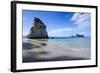 Giant Rock on the Sandy Beach of Cathedral Cove, Coromandel, North Island, New Zealand, Pacific-Michael Runkel-Framed Photographic Print