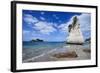 Giant Rock on the Sandy Beach of Cathedral Cove, Coromandel, North Island, New Zealand, Pacific-Michael Runkel-Framed Photographic Print