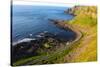 Giant's Causeway Cliffs and Seascape-CaptBlack76-Stretched Canvas