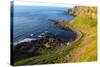 Giant's Causeway Cliffs and Seascape-CaptBlack76-Stretched Canvas