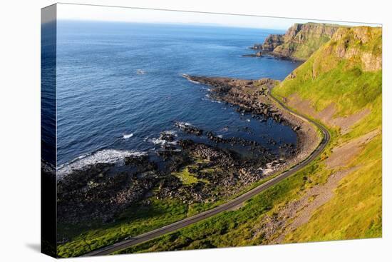 Giant's Causeway Cliffs and Seascape-CaptBlack76-Stretched Canvas