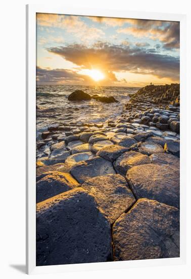 Giant's Causeway, County Antrim,  Ulster region, northern Ireland, United Kingdom. Iconic basalt co-Marco Bottigelli-Framed Photographic Print