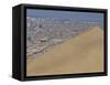 Giant Sand Dune Above Large City, Iquique, Atacama Coast, Chile, South America-Anthony Waltham-Framed Stretched Canvas