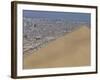 Giant Sand Dune Above Large City, Iquique, Atacama Coast, Chile, South America-Anthony Waltham-Framed Photographic Print